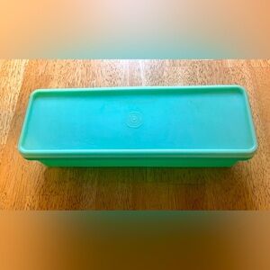 Vintage Tupperware Jadite Green #892-5 Celery Vegetable Container & Lid